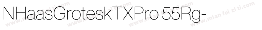 NHaasGroteskTXPro 55Rg字体转换